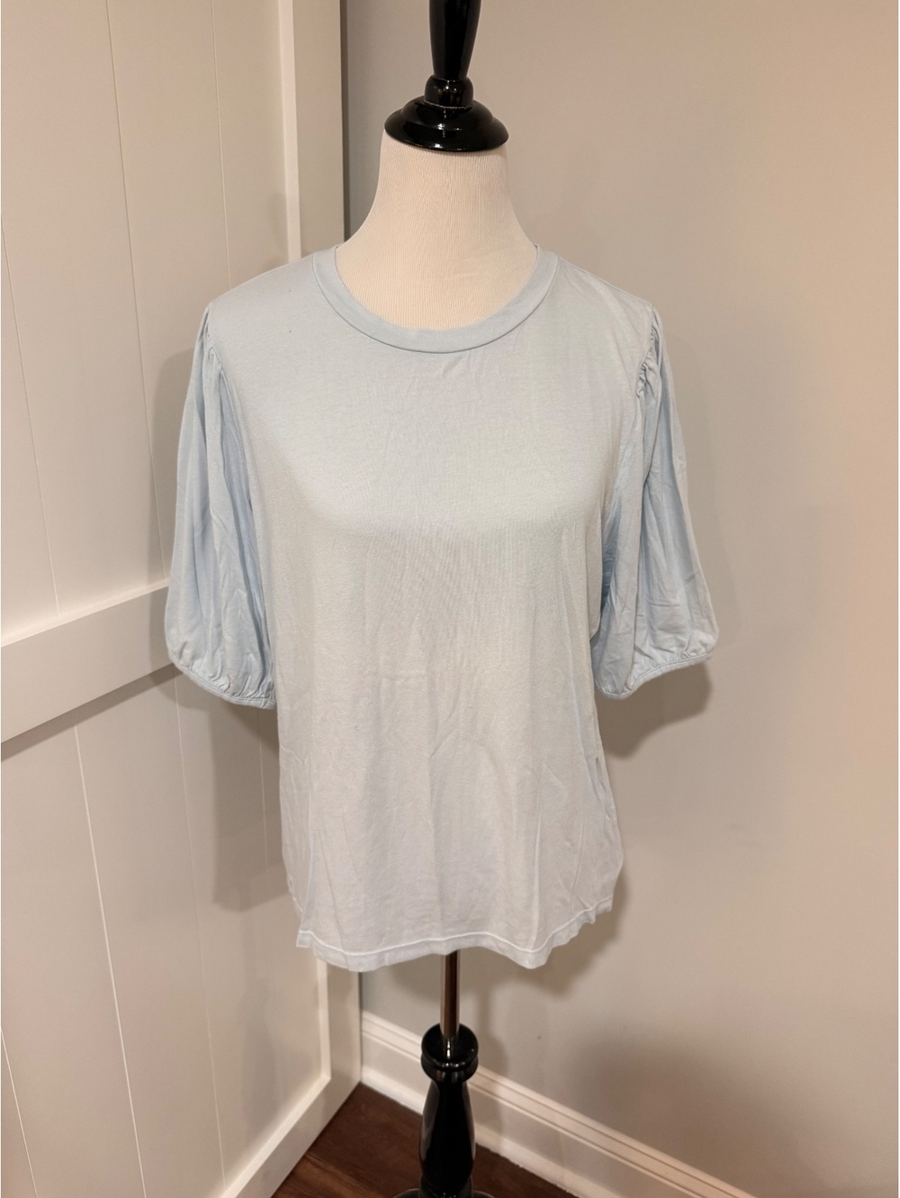 GAP Light Blue Puff Sleeve T-Shirt XL
